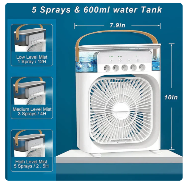 Portable USB Electric Cooler Fan for Home & Desk