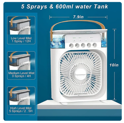 Portable USB Electric Cooler Fan for Home & Desk